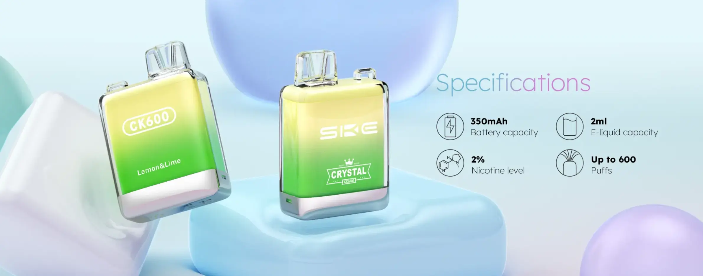 SKE Crystal CK600 Features